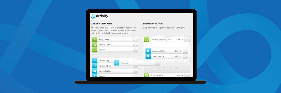 screenshot of Affinity Payroll